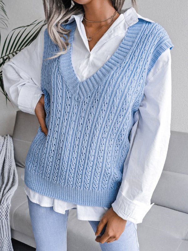 Amalia® | Effortless and Fashionable Sweater Vest – The Perfect Blend of Comfort and Style