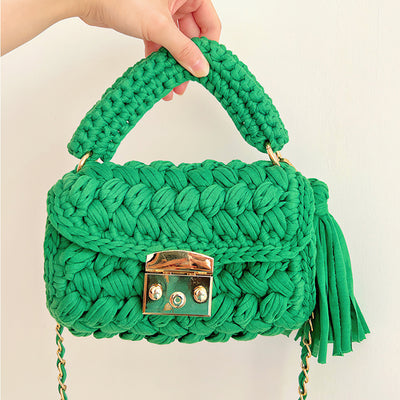 Colorful Rainbow - Crochet Handbag