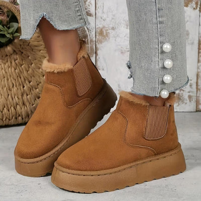 Zoë | Plush Lined Platform Boots – Cozy & Stylish Footwear for Fall